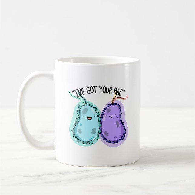 Taza De Café Tengo tu poema de bacterias divertidas de Bac (Izquierda)