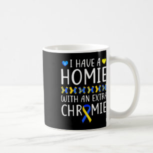 Taza De Café Tengo un compa con un cromosoma extra Síndrome de