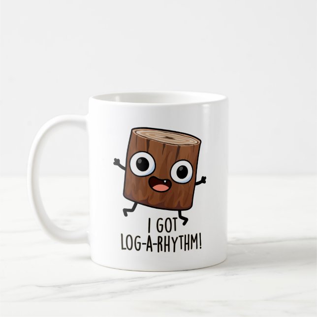 Taza De Café Tengo un gol-a-rhythm Funny Wood Pun (Izquierda)