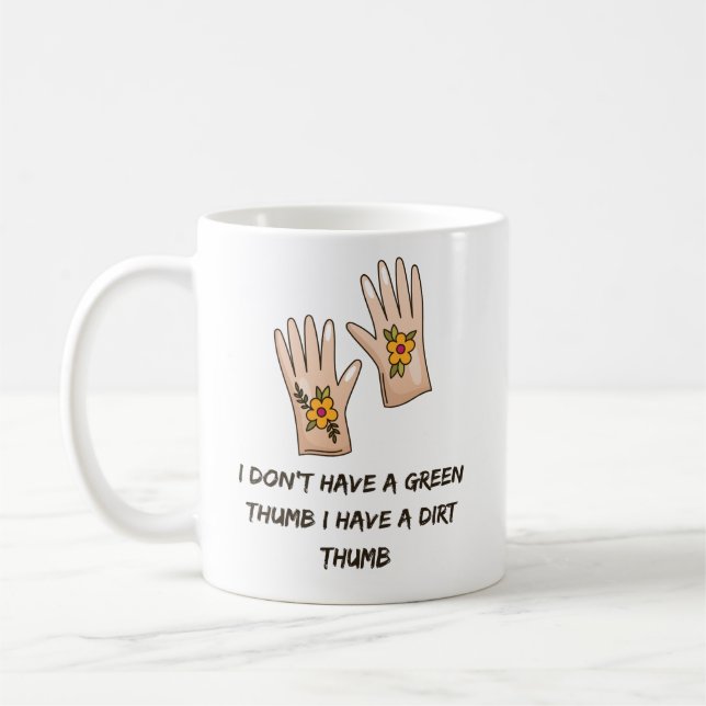 Taza De Café Tengo un miembro sucio | Jardinería divertida (Izquierda)