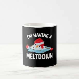 Taza De Café Tengo un muñeco de nieve de Navidad que se derrite