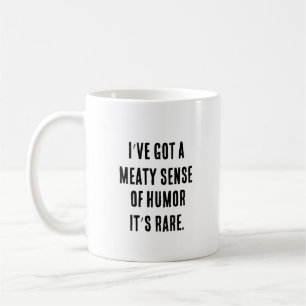 Taza De Café Tengo un poco de humor - es raro.