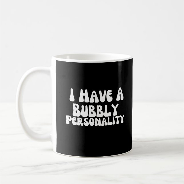Taza De Café Tengo Una Personalidad Emocionante (Izquierda)