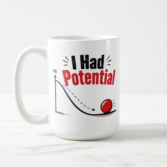 Taza De Café Tenía Humor de Física Potencial (Izquierda)