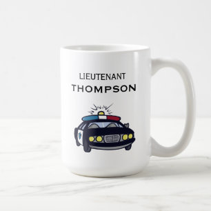 Taza De Café Teniente de policía personalizado