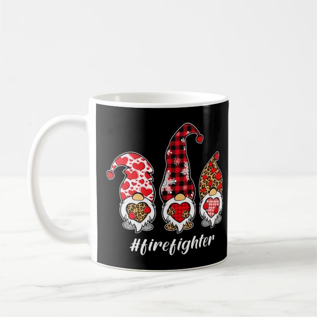 Taza De Café Teniente Jubilación Bombero Apperal T-Shiral (Izquierda)
