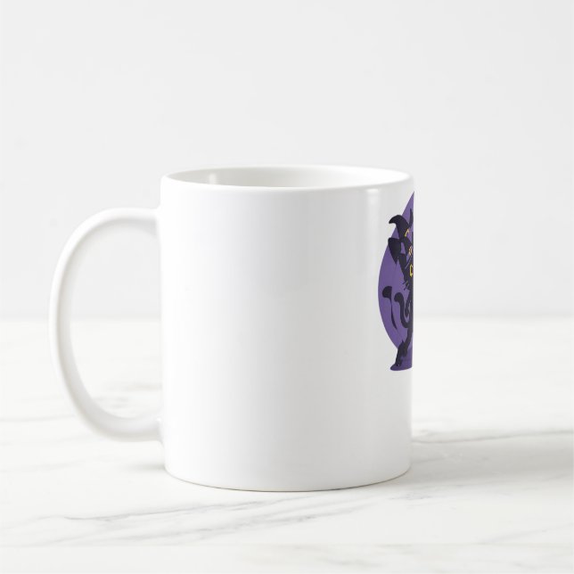 Taza De Café Tenis de gato negro sirve camiseta esencial (Izquierda)