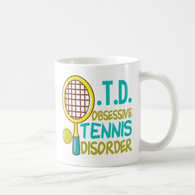 Taza De Café Tenis divertida (Derecha)