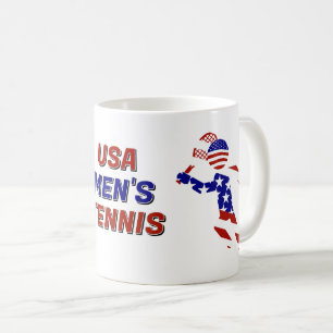 Taza De Café Tenis Patriótico Masculino de EE. UU.