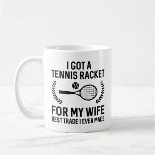 Taza De Café Tenis Racket Para Mi Esposa
