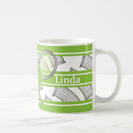 Taza De Café Tenis verde personalizado