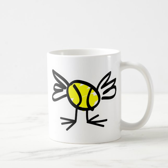 Taza De Café Tennis chick mug presente (Derecha)