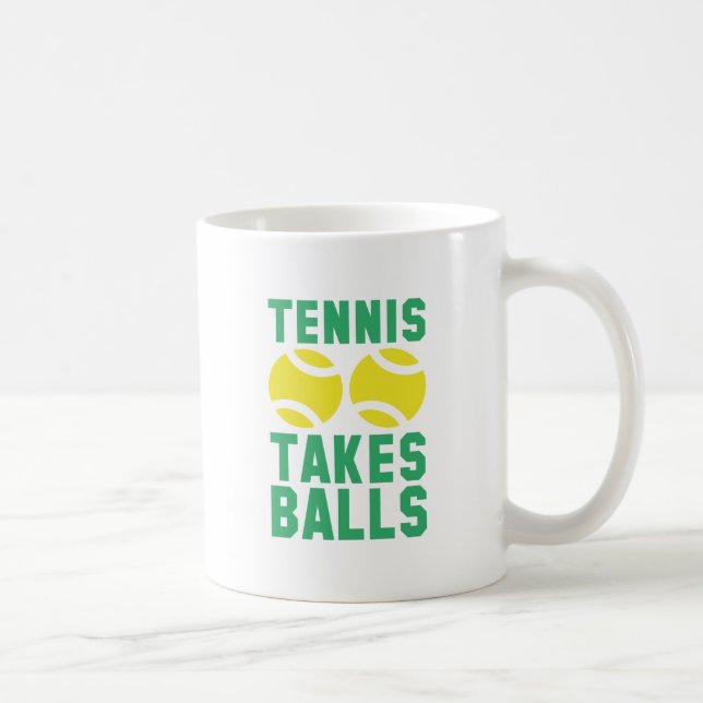 Taza De Café Tennis Toma Bolas (Derecha)
