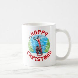 Taza De Café Tenor Horn Navidades Brass Musician Teacher de Mús