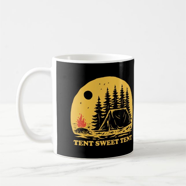 Taza De Café Tent Sweet Tent (Izquierda)