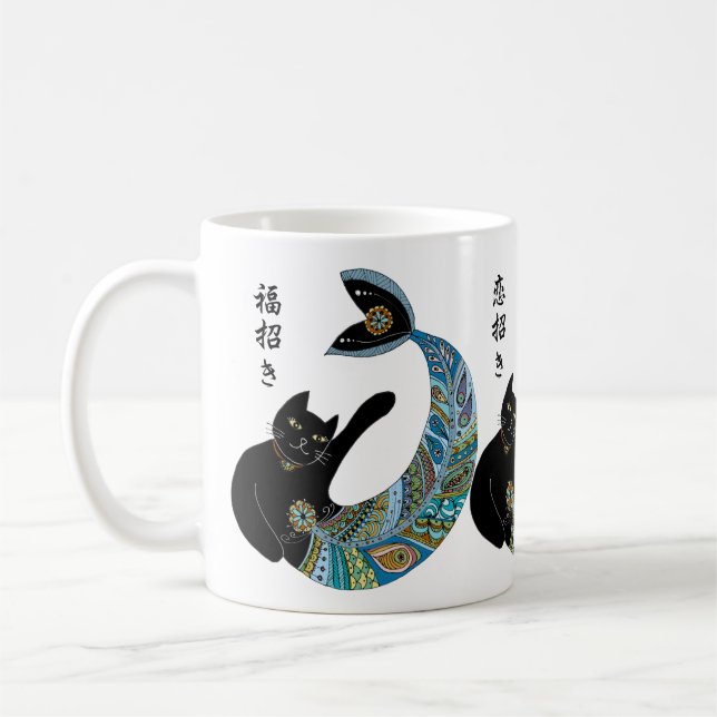 Taza De Café Tentar el gato de la sirena (Izquierda)