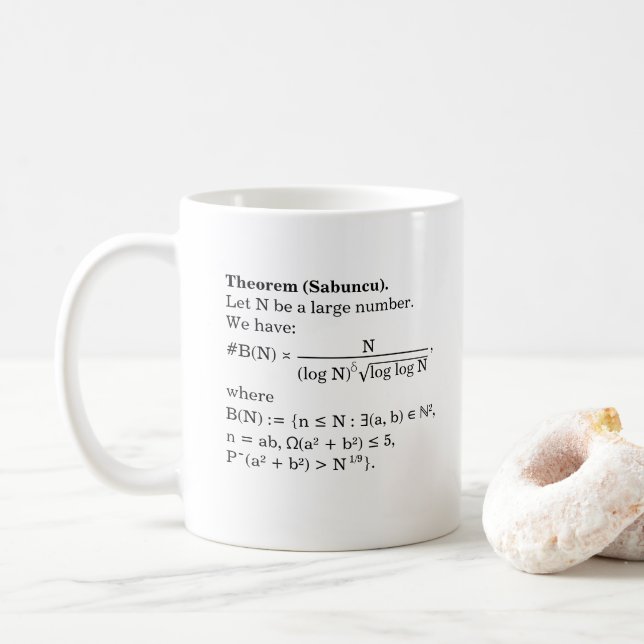 Taza De Café Teorema de Sabuncu en B(N) (Con donut)