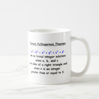 Taza De Café Teorema de Silly Fermat-Pythagorean