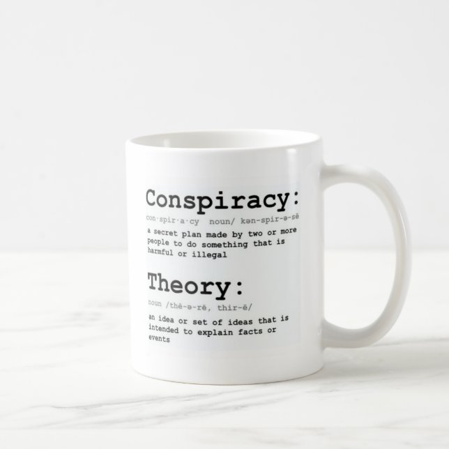 Taza De Café Teoría de la conspiración (Derecha)