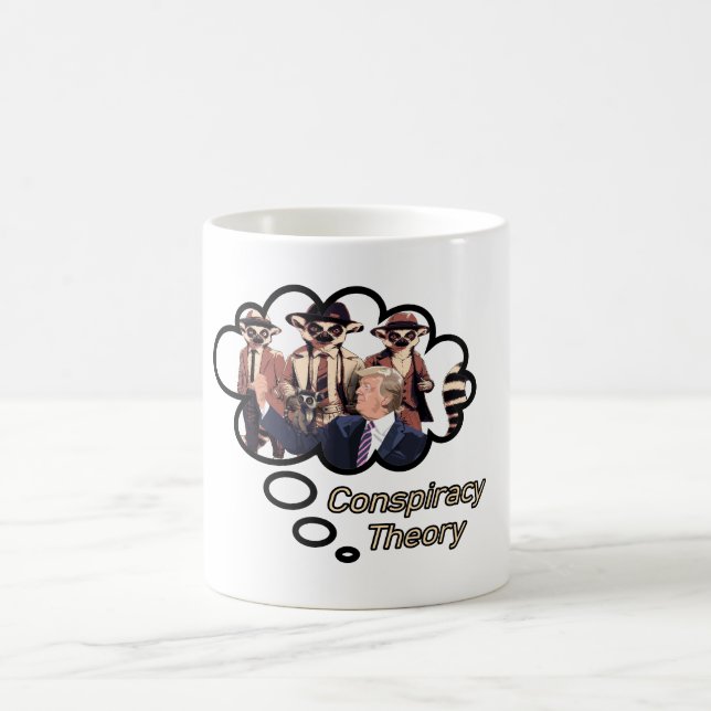 Taza De Café Teoría de la conspiración de Lemur (Centro)