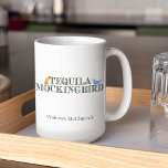 Taza De Café Tequila Mockingbird Funny Personalizado profesora<br><div class="desc">Divertido amante de los libros regalo para la persona literaria en tu vida. Un lindo juego de palabras para un autor,  escritor o ratón de biblioteca al que le gusta leer. Personalice el nombre de su profesor de inglés o profesor de literatura favorito.</div>