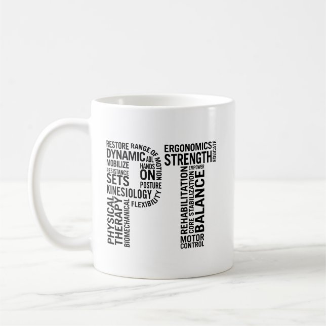 Taza De Café Terapeuta físico pinta (Izquierda)