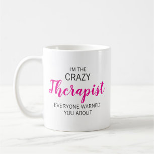 Taza De Café Terapeuta Loco Nombre Personalizado