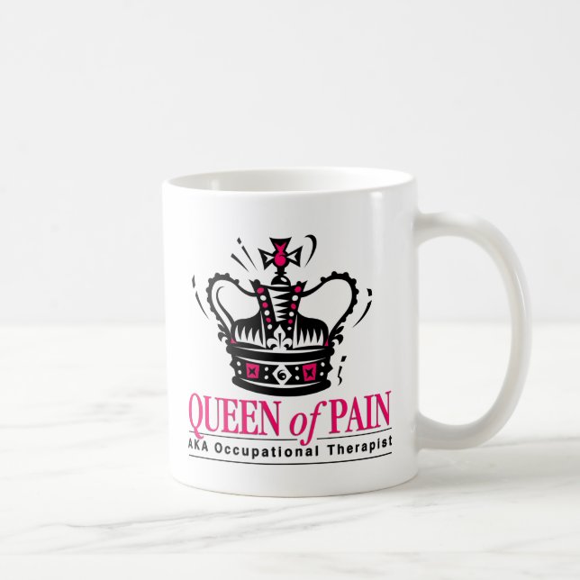 Taza De Café Terapeuta profesional - reina del dolor (Derecha)
