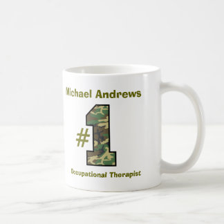 Taza De Café Terapeuta profesional V56 del número uno