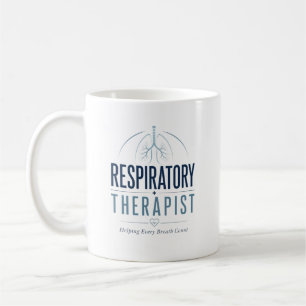 Taza De Café Terapeuta Respiratorio Ayudando a Contar Cada Resp