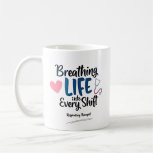 Taza De Café Terapeuta Respiratorio – Cita de Respiración de Vi