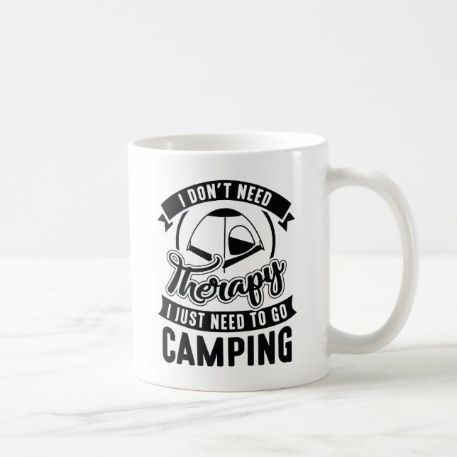 Taza De Café Terapia Camping (Derecha)