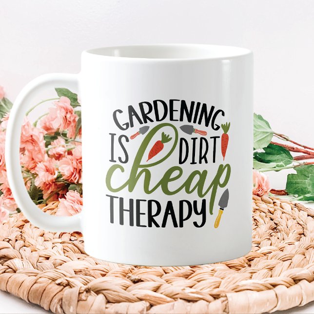 Taza De Café Terapia de jardinería (Subido por el creador)