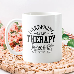Taza De Café Terapia de jardinería