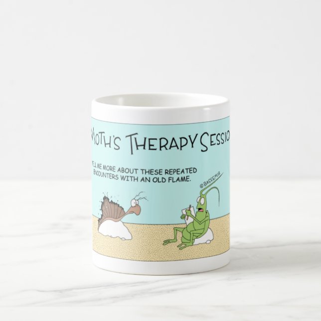 Taza De Café Terapia de la polilla (Centro)