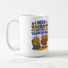 Taza De Café Terapia de Pavo Retro