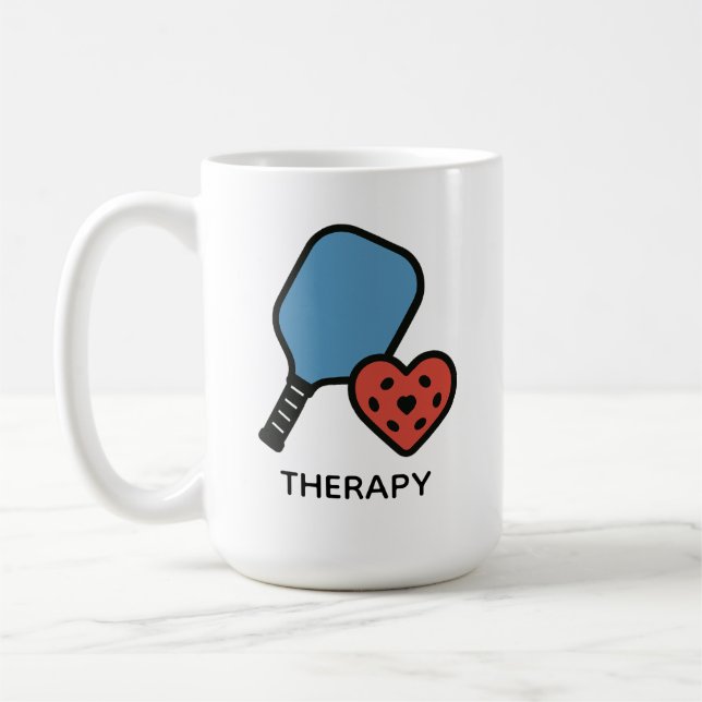 Taza De Café Terapia de Pickleball  (Izquierda)
