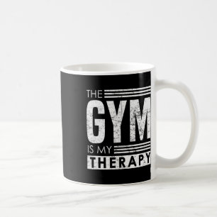 Taza De Café Terapia del Gimnasio - Frase para la construcción