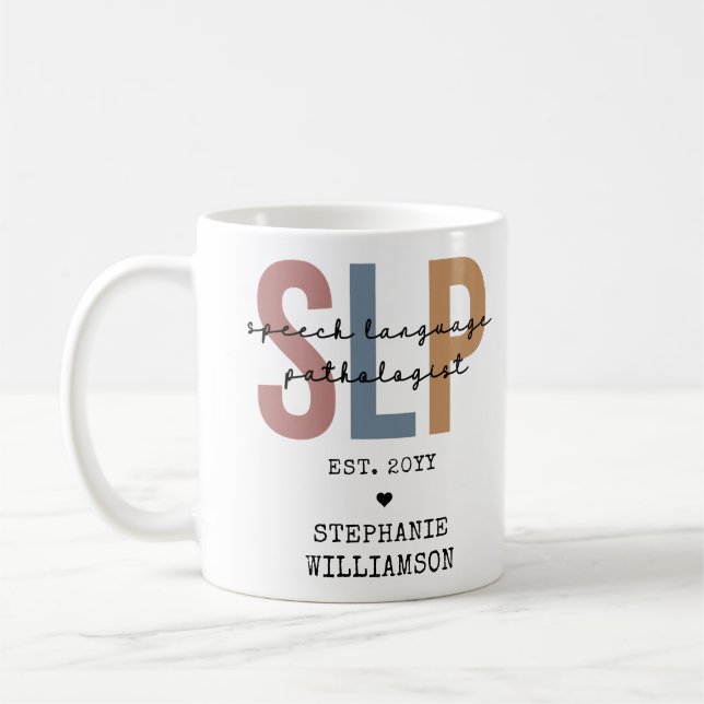 Taza De Café Terapia del habla del patólogo del personalizado S (Izquierda)