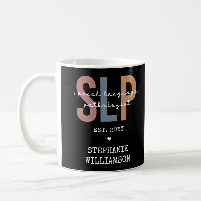 Taza De Café Terapia del habla del patólogo del personalizado S (Izquierda)