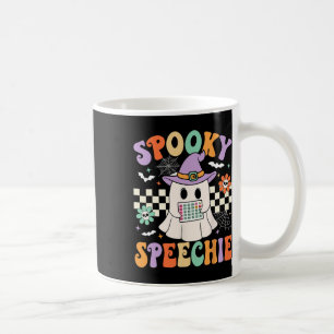 Taza De Café Terapia del habla hablada hablada Halloween Retro 