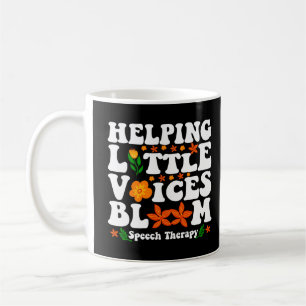 Taza De Café Terapia del habla para que florezcan las pequeñas