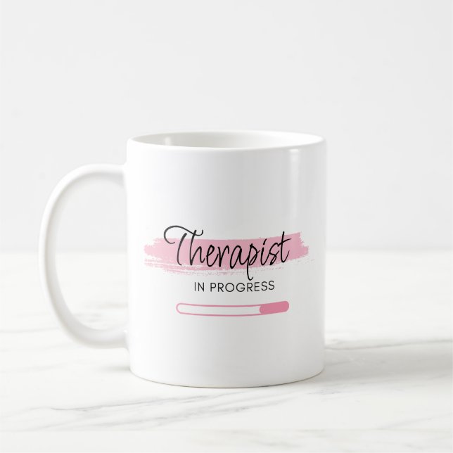 Taza De Café Terapia En Marcha - Personalizada (Izquierda)