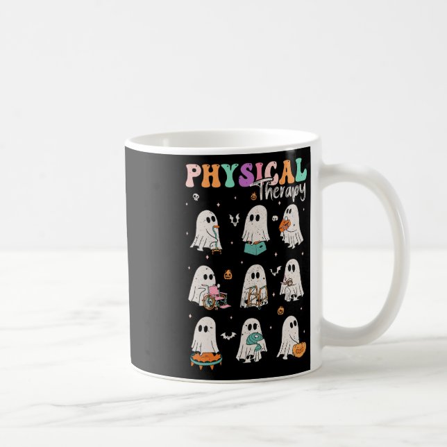 Taza De Café Terapia Física De Fantasma Cuta Terapia Física Pt (Derecha)