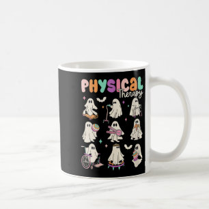 Taza De Café Terapia Física de Fantasma Lindo para Mujeres Pt F