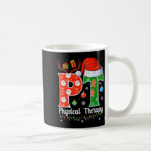 Taza De Café Terapia Física de Navidad Pt Navidad Terapia Físic