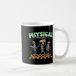 Taza De Café Terapia Física Mardi Gras Esqueleto Bailando Enfer
