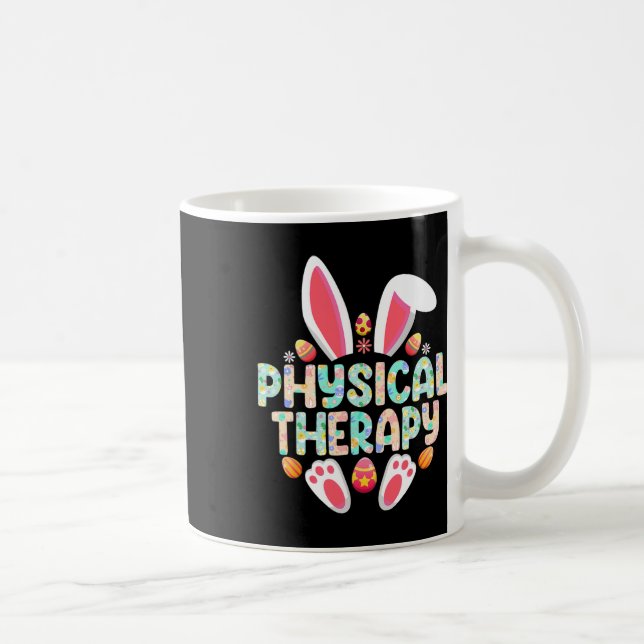 Taza De Café Terapia Física Terapia Easter Bunny (Derecha)
