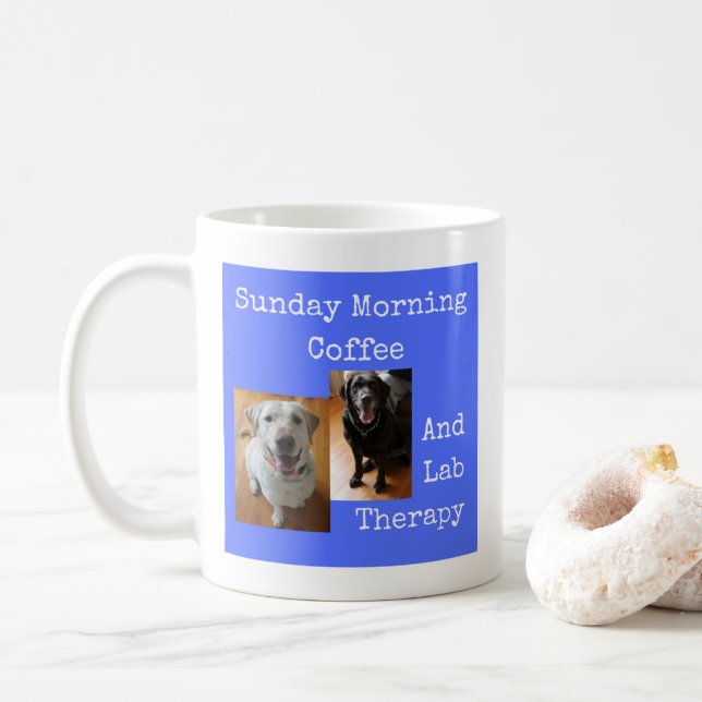 Taza De Café Terapia matutina dominical - Mug-A-Tude (Con donut)