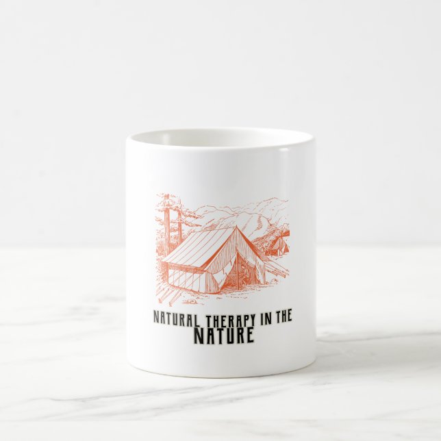 Taza De Café Terapia natural en la Naturaleza (Centro)